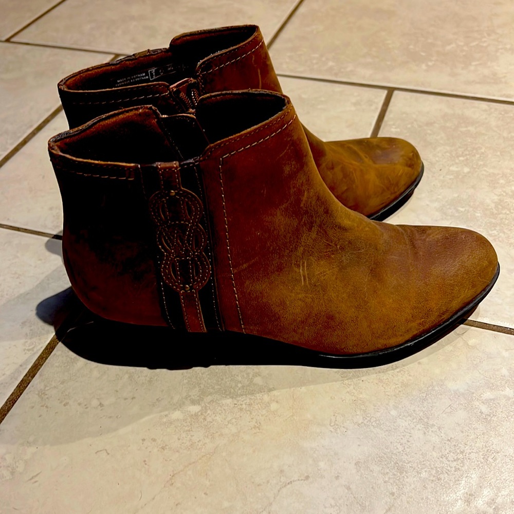 Clarks Leather Booties